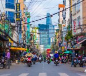 Stay safe and alert when walking in street of Ho Chi Minh City