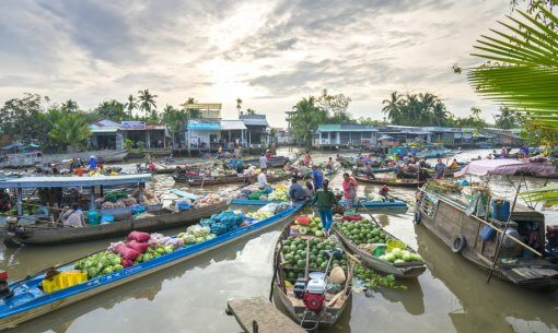 Cai Rang Floating Market in Can Tho