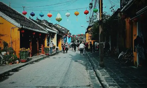 Hoi An Street with Lanterns 