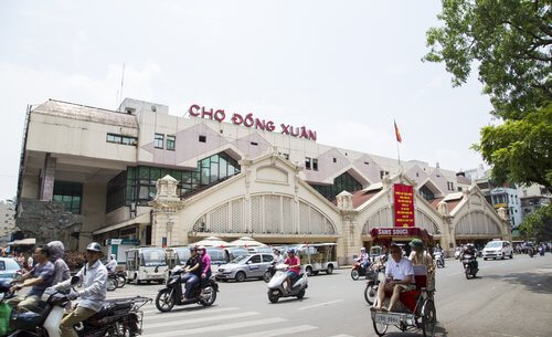 Hanoi's largest indoor market
