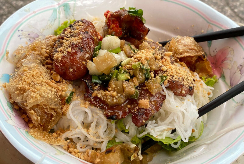 bun thit nuong is a famous food in ho chi minh